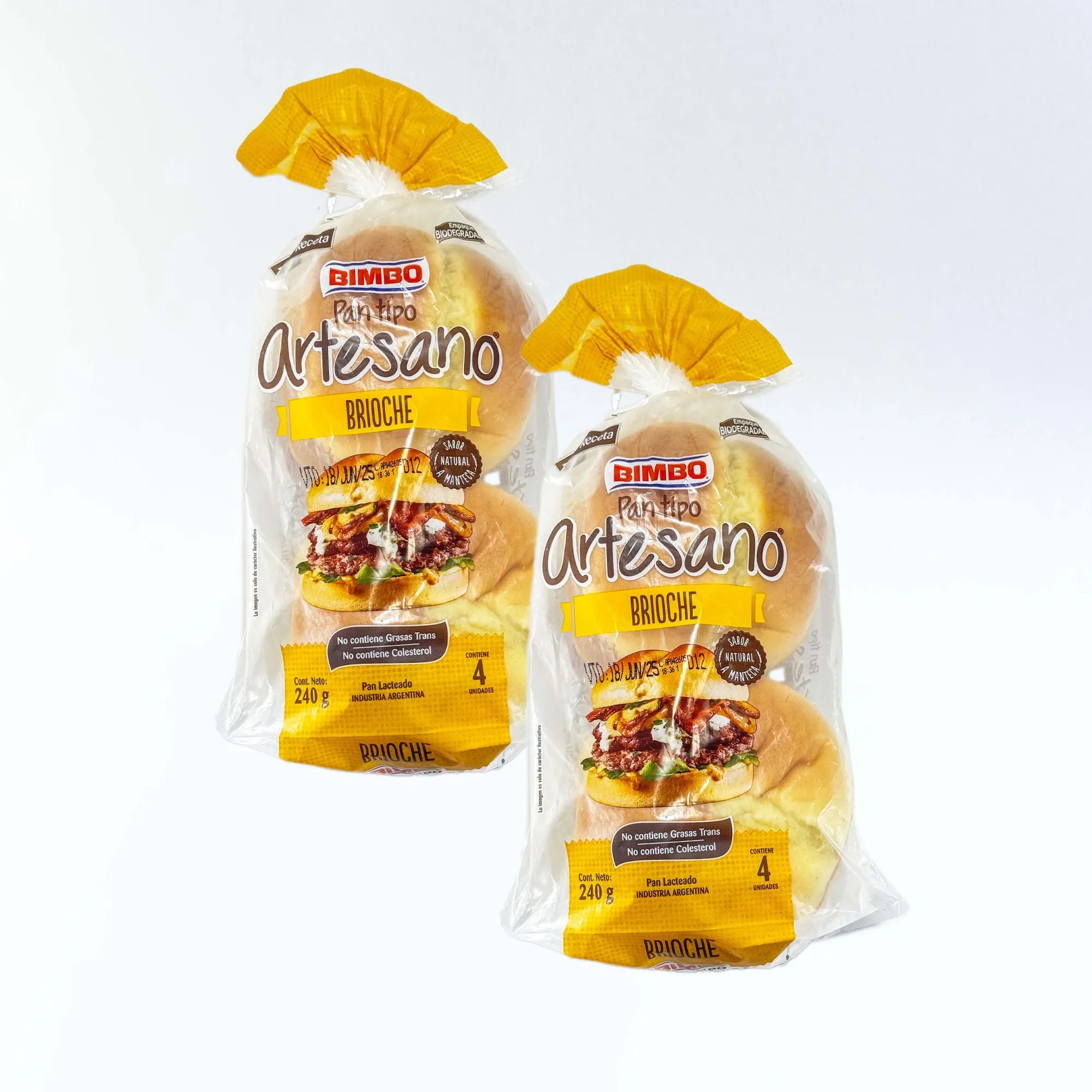 Combo:  Pan Hamburguesa Brioche Artesano Bimbo x 2