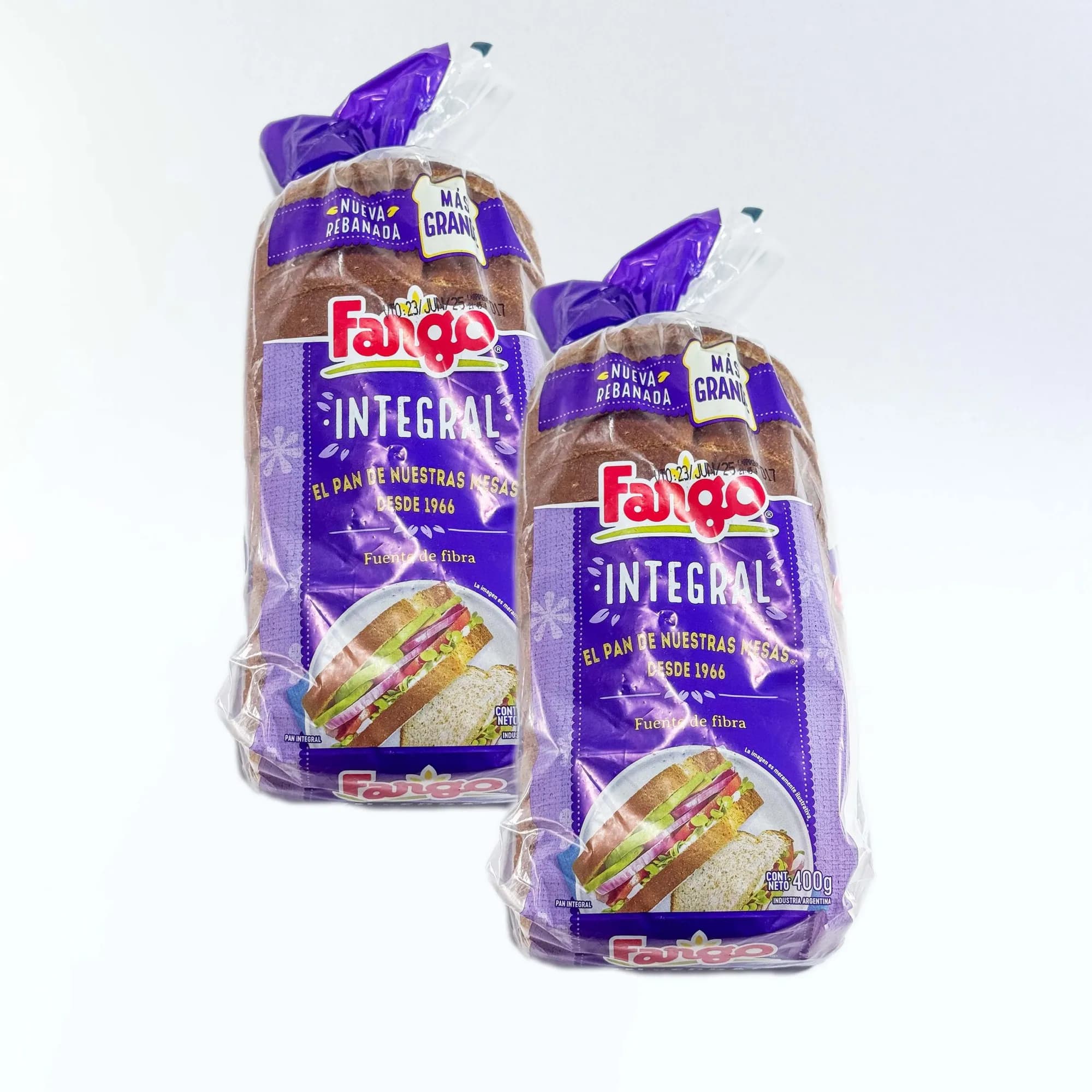 Como: Pan Integral Grano Entero Fargo  x  2 