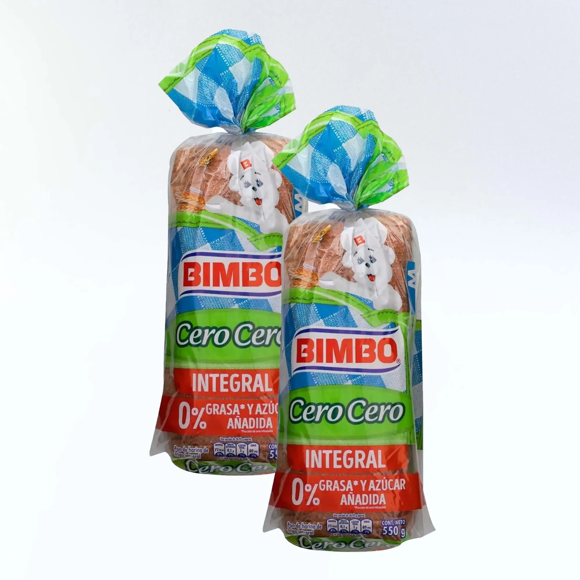 Combo: Pan Integral Cero Cero Bimbo  x  2
