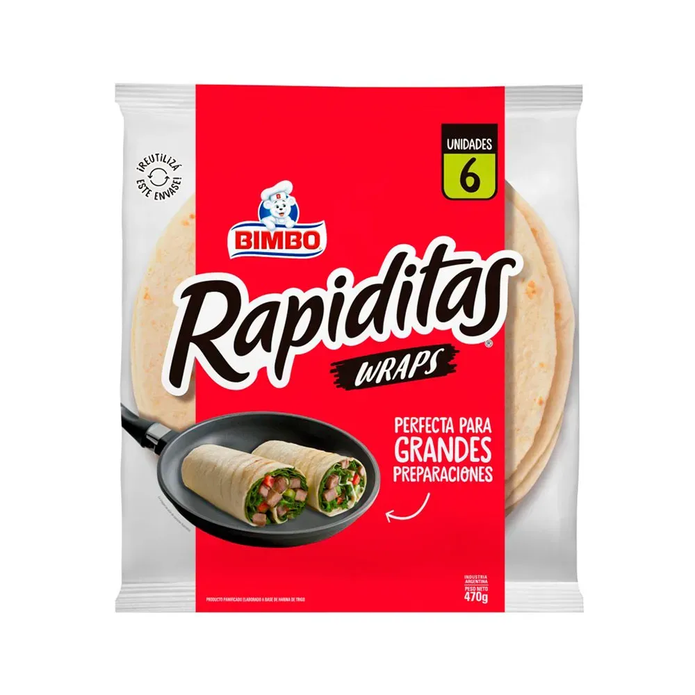 WRAPS X 6 UNIDADES