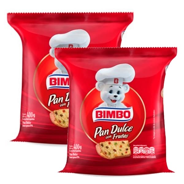 Pan Dulce con frutas Bimbo X 2