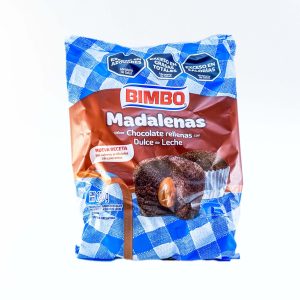 Madalenas Chocolate Rellenas Con Dulce De Leche, Bimbo - 6 unidades